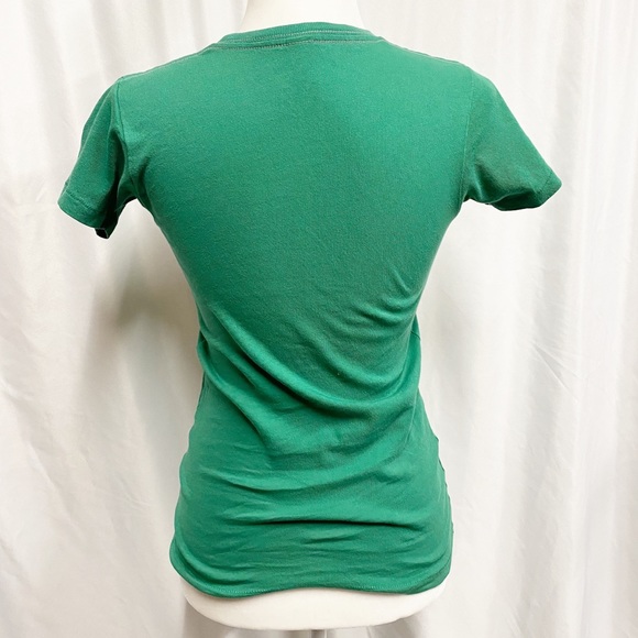 Green Sequin Oregon Girl Fitted Tee - Picture 3 of 4
